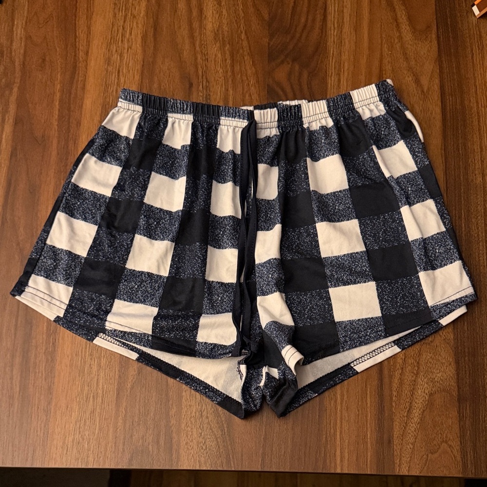 SHEIN Stylish Checkered Women's Lounge Shorts